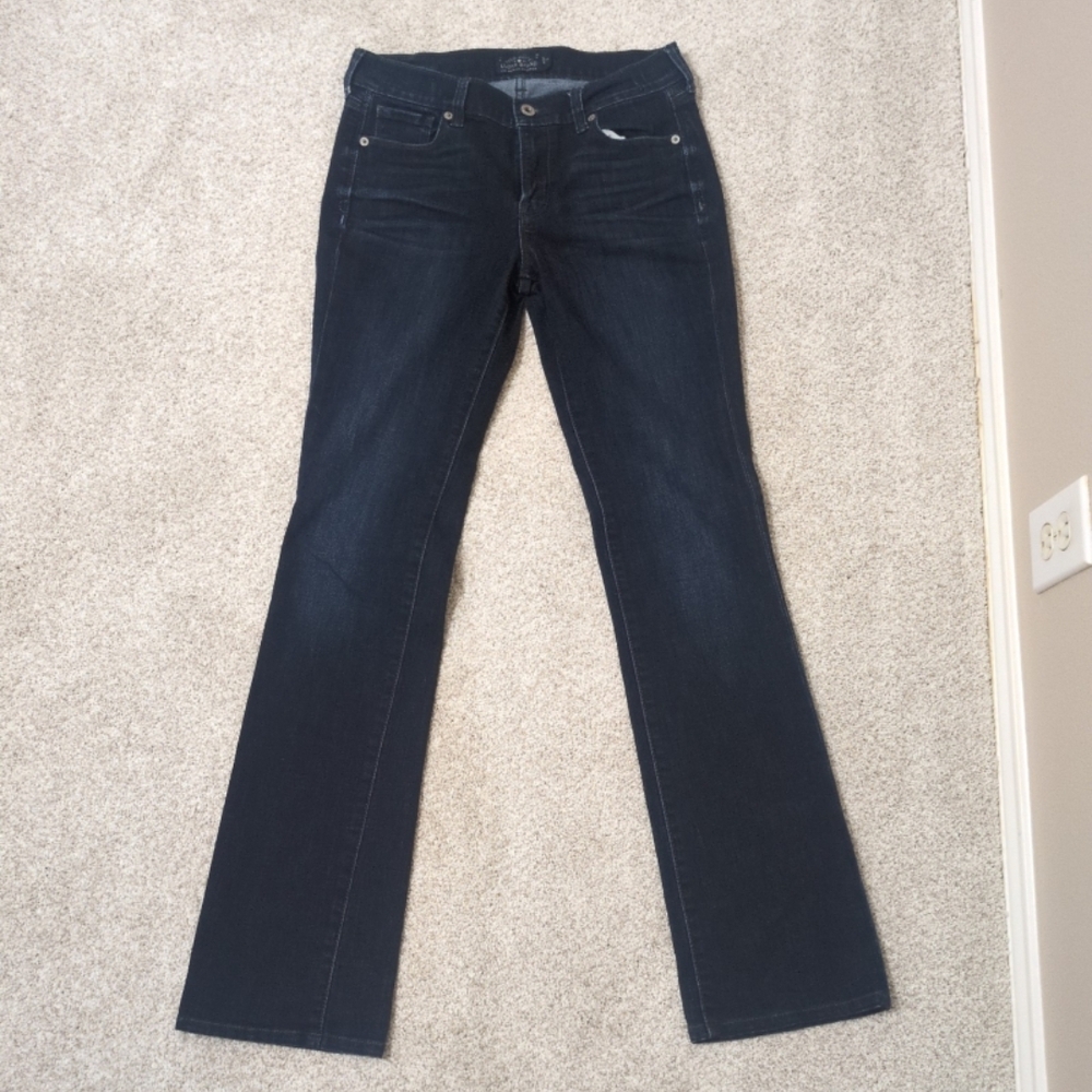 Lucky Brand Women's Dark Blue Boot Cut Jeans(Brooke Boot)